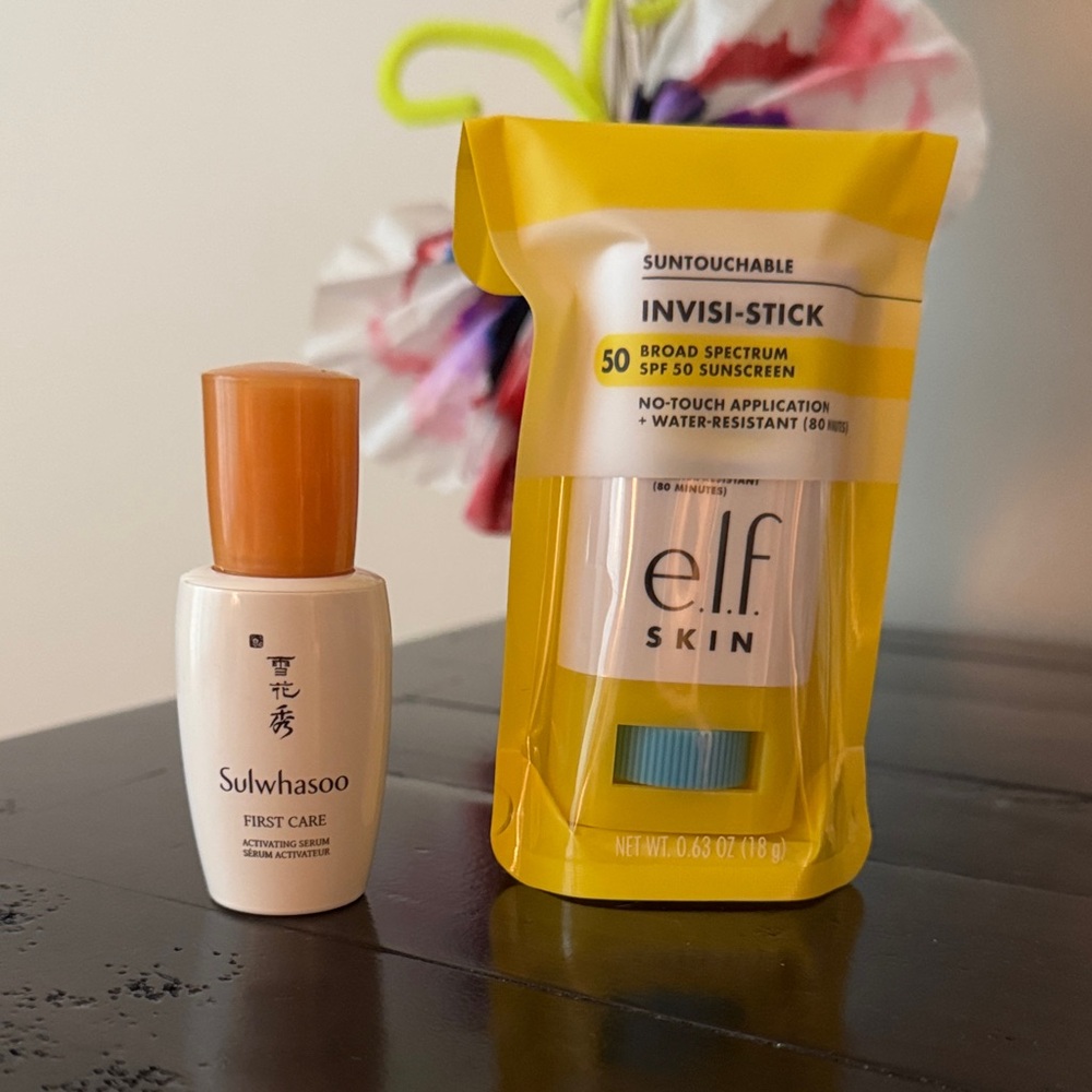 Sulwhasoo Activating Serum and e.l.f. Sunscreen Set